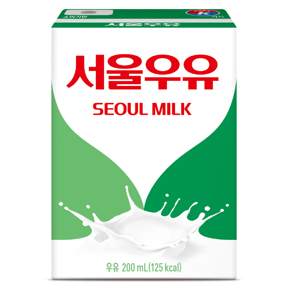 서울우유 멸균 흰우유, 200ml, 48개