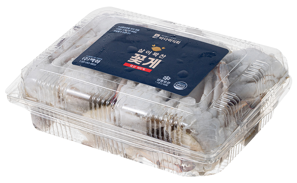 바다미식회 살이꽉찬 국내산 손질꽃게 2절 (냉동), 1kg, 1개