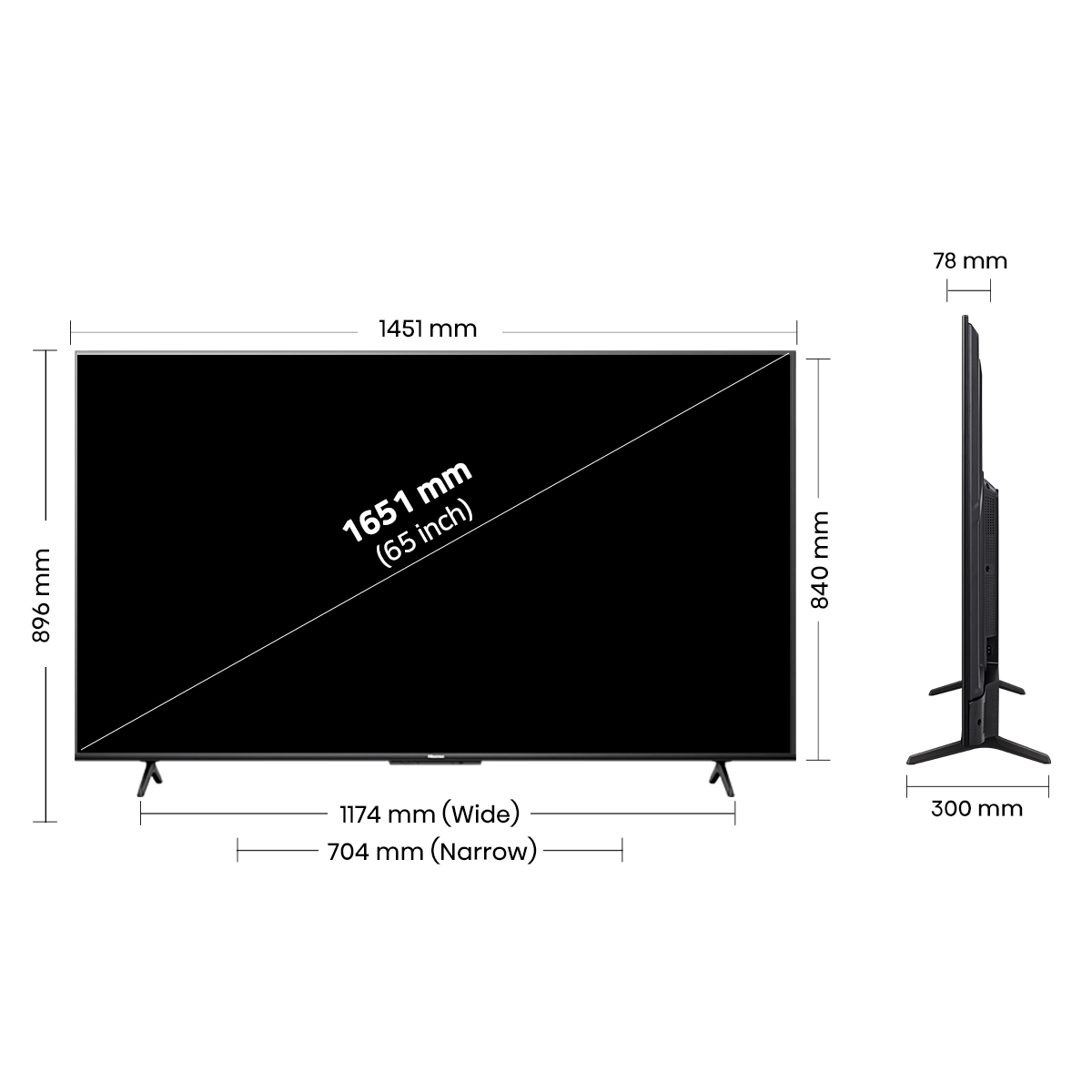 HISENSE 4K UHD Mini LED 스마트TV 65U6N